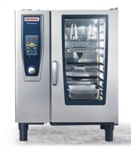 Rational-SCC101G-P-10-Grid-Self-Cooking-Center-1-1GN-Propane-Gas-(LPG)-Combination-Oven
